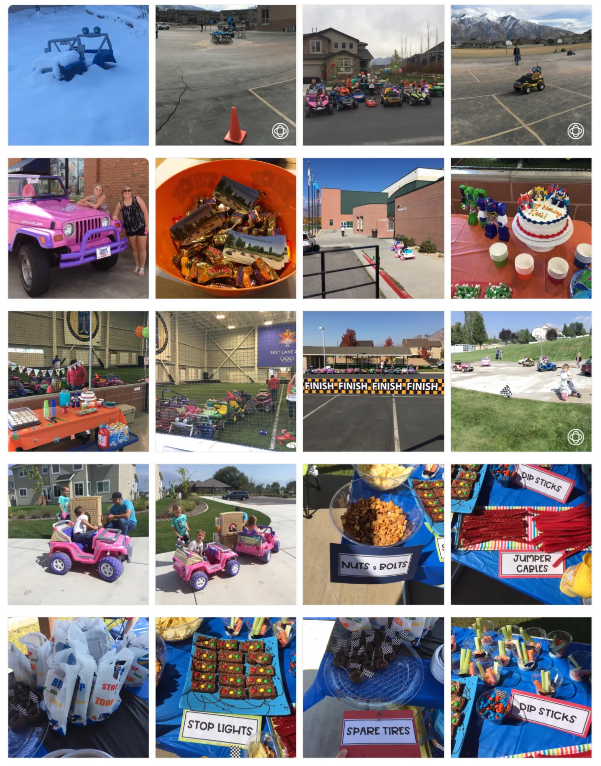 Venue setup and themed snacks